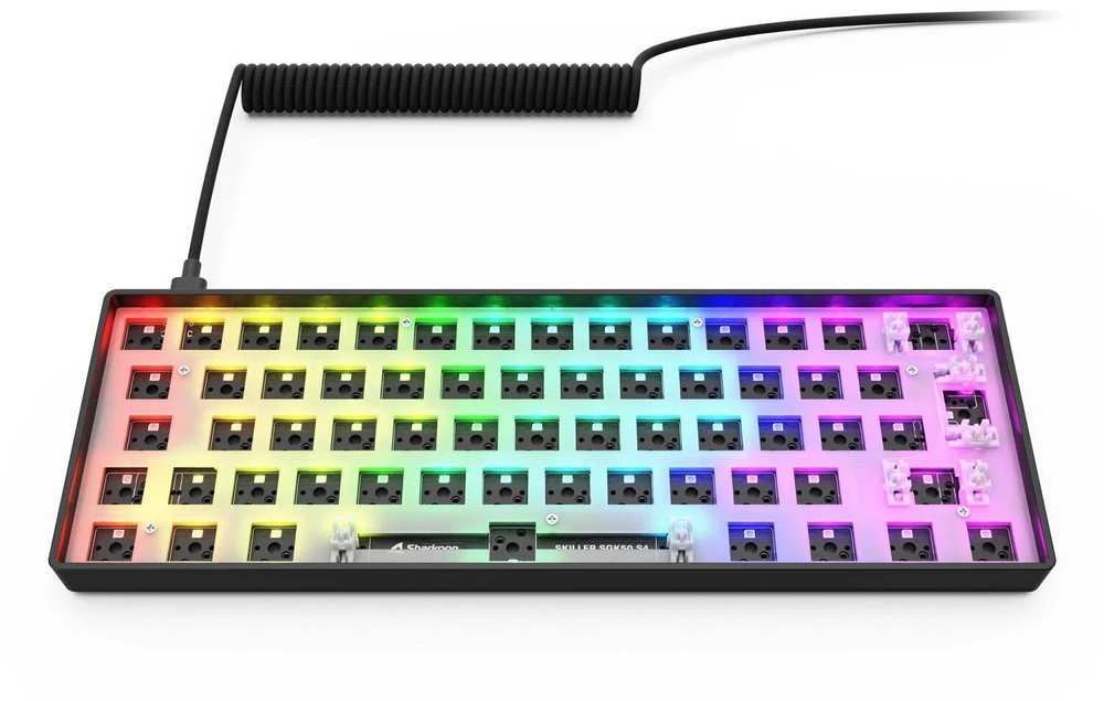 Sharkoon SKILLER SGK50 S4 Gen2 Barebone, Gaming-klaviatūra - juodas