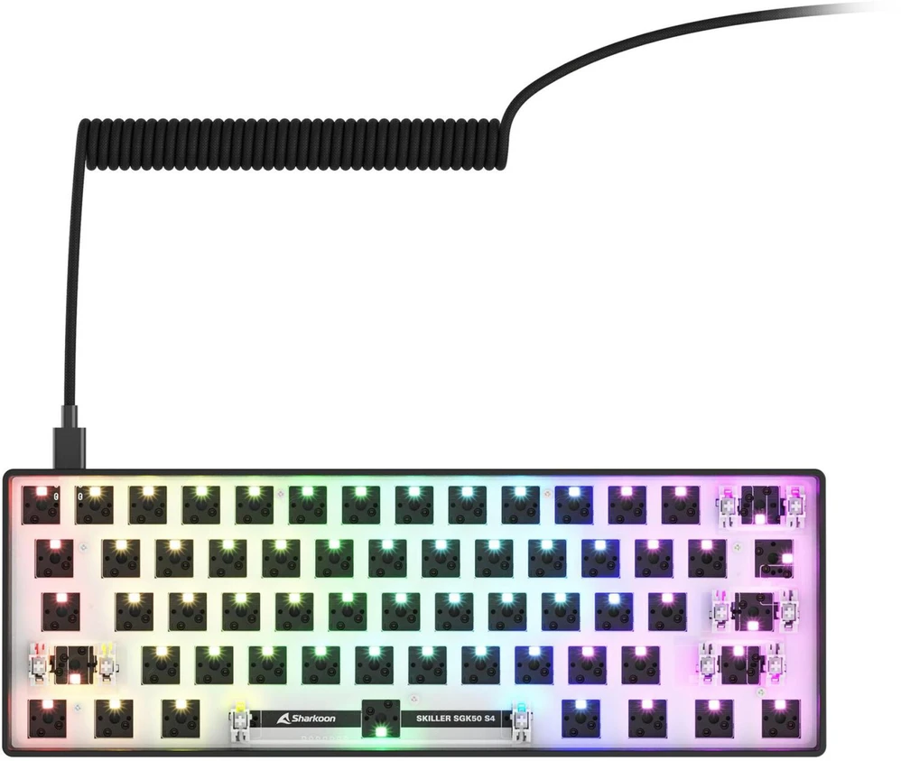Sharkoon SKILLER SGK50 S4 Gen2 Barebone, Gaming-klaviatūra - juodas