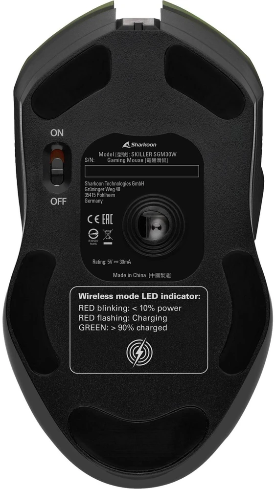 Sharkoon SKILLER SGM30W, Gaming-pelė - juodas