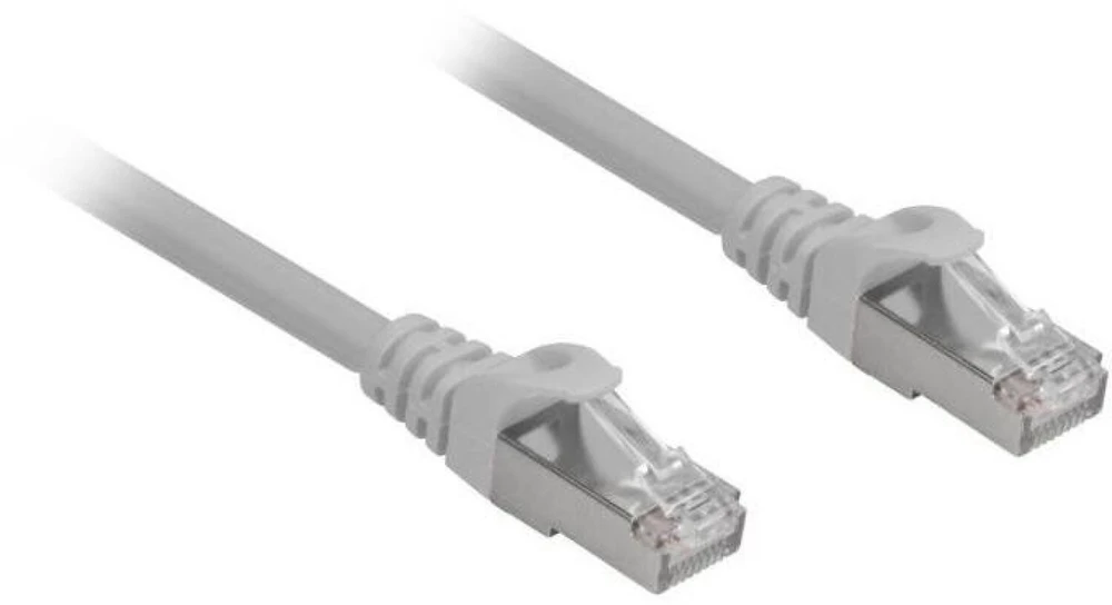 Sharkoon Patchkabel RJ45 Cat.6a SFTP (grau, 2 Meter, LSOH (Halogenfrei))