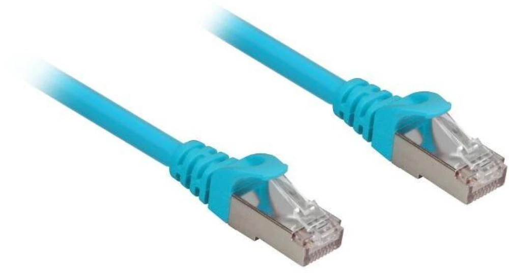 Sharkoon Patchkabel RJ45 Cat.6a SFTP (blau, 5 Meter, LSOH (Halogenfrei))