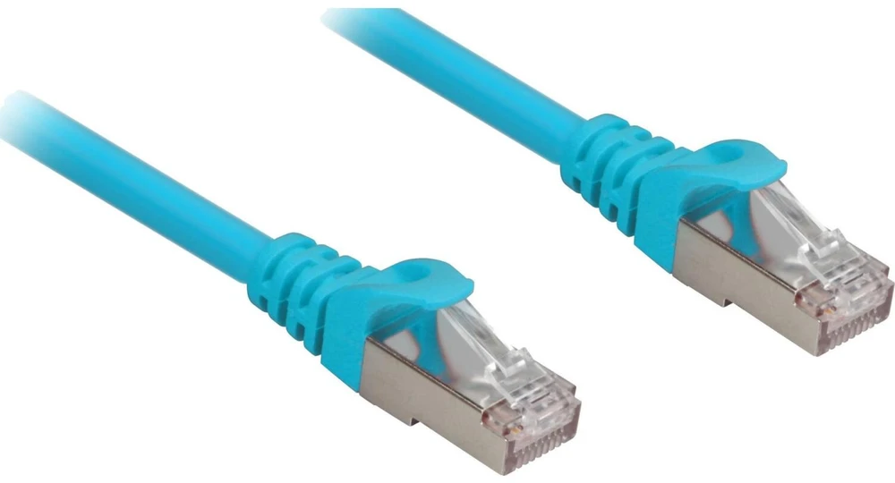 Sharkoon Patchkabel RJ45 Cat.6a SFTP (blau, 10 Meter, LSOH (Halogenfrei))