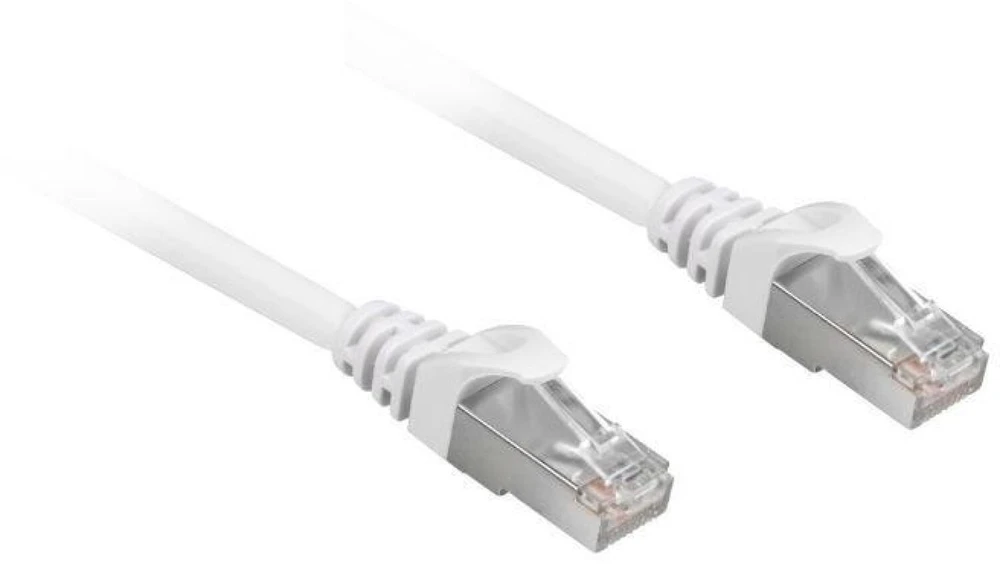 Sharkoon Patchkabel RJ45 Cat.6a SFTP (baltas, 3 Meter, LSOH (Halogenfrei))