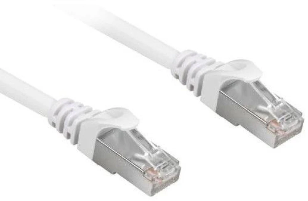 Sharkoon Patchkabel RJ45 Cat.6a SFTP (baltas, 10 Meter, LSOH (Halogenfrei))