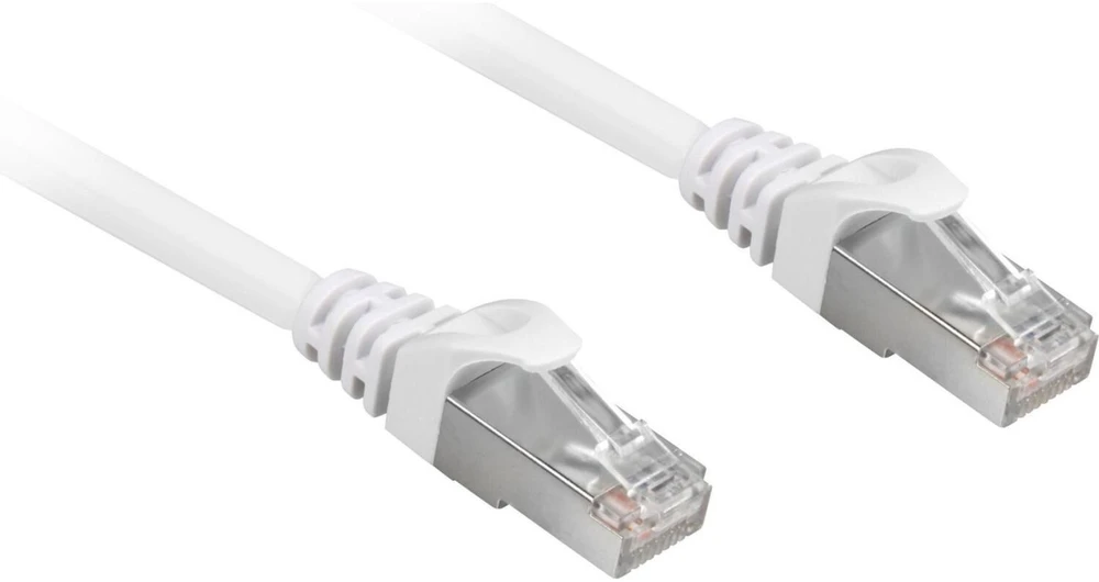 Sharkoon Sharkoon Patch kabelis RJ45 Cat.6a SFTP - 15 m - baltas - LSOH (be halogenų)