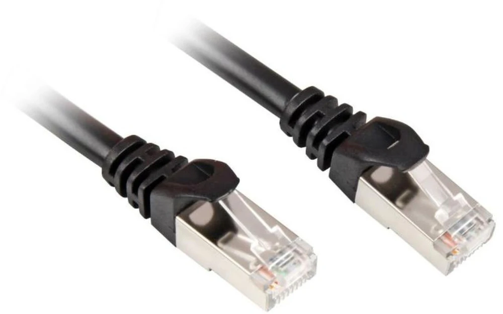 Sharkoon Network Cable RJ45 CAT.6 SFTP - 15m - juodas