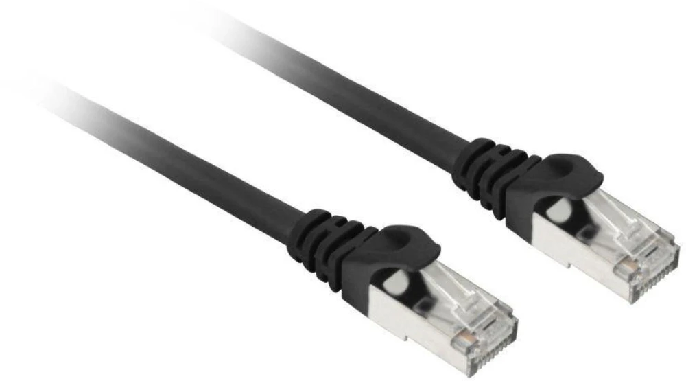 Sharkoon patch network cable SFTP, RJ-45, with Cat.7a raw cable (juodas, 5 meters)