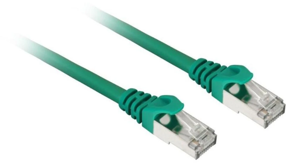 Sharkoon Patchkabel SFTP, RJ-45, mit Cat.7a Rohkabel (grün, 5 Meter)