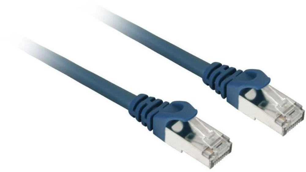 Sharkoon Patchkabel SFTP, RJ-45, mit Cat.7a Rohkabel (blau, 3 Meter)