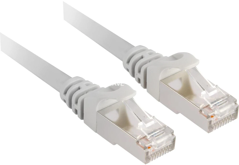 Sharkoon Patchkabel RJ-45 Cat.6 S/FTP (grau, 2 Meter)