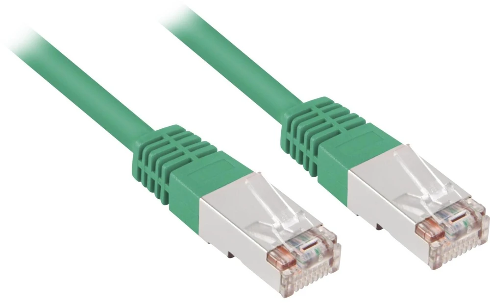 Sharkoon Patchkabel RJ45 Cat.5e SFTP (grün, 1,5 Meter)