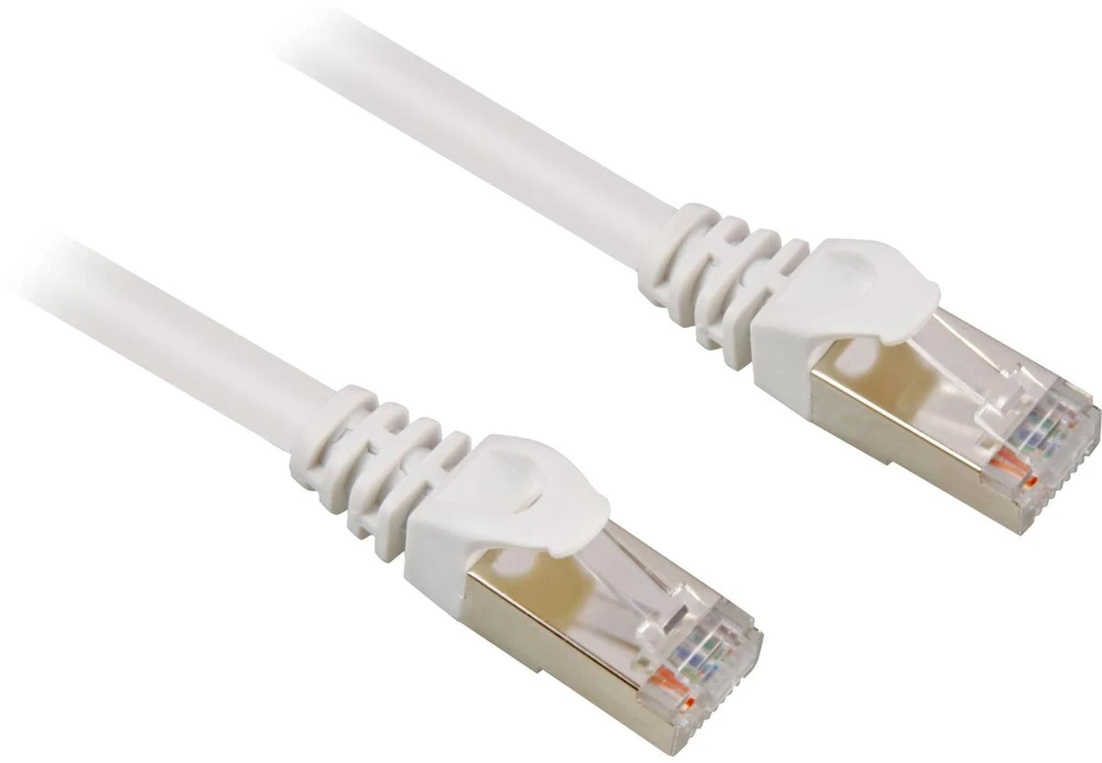 Sharkoon Patchkabel RJ45 Cat.6 SFTP (baltas, 10 Meter)