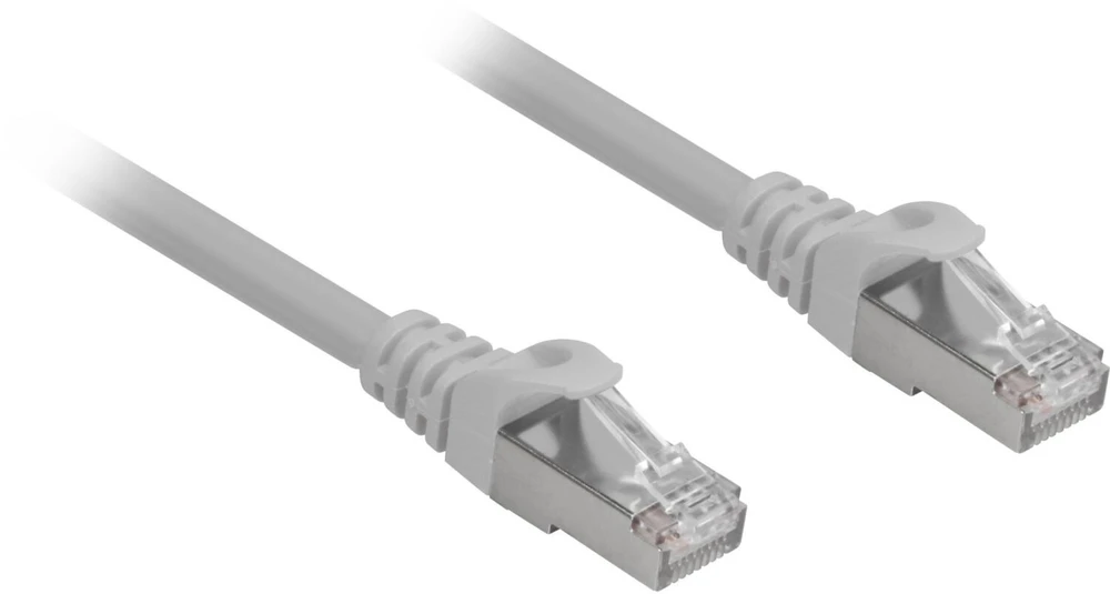 Sharkoon network cable RJ45 CAT.6a SFTP LSOH pilkas 0,25m - HalogenFree