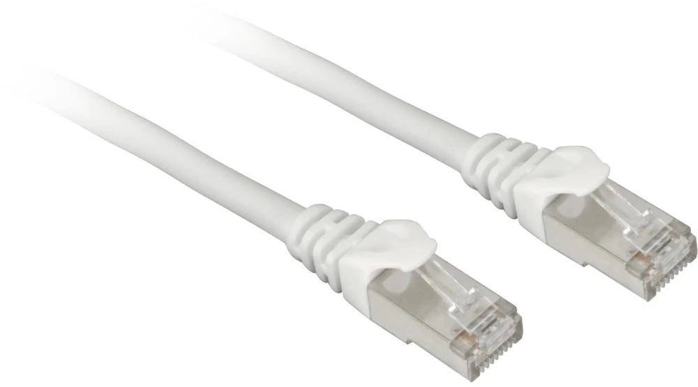 Sharkoon Patchkabel SFTP, RJ-45, mit Cat.7a Rohkabel (baltas, 50cm)