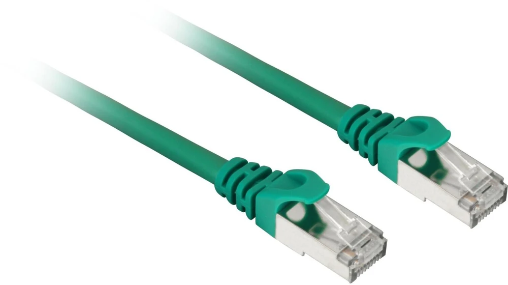 Sharkoon Patchkabel SFTP, RJ-45, mit Cat.7a Rohkabel (grün, 1 Meter)