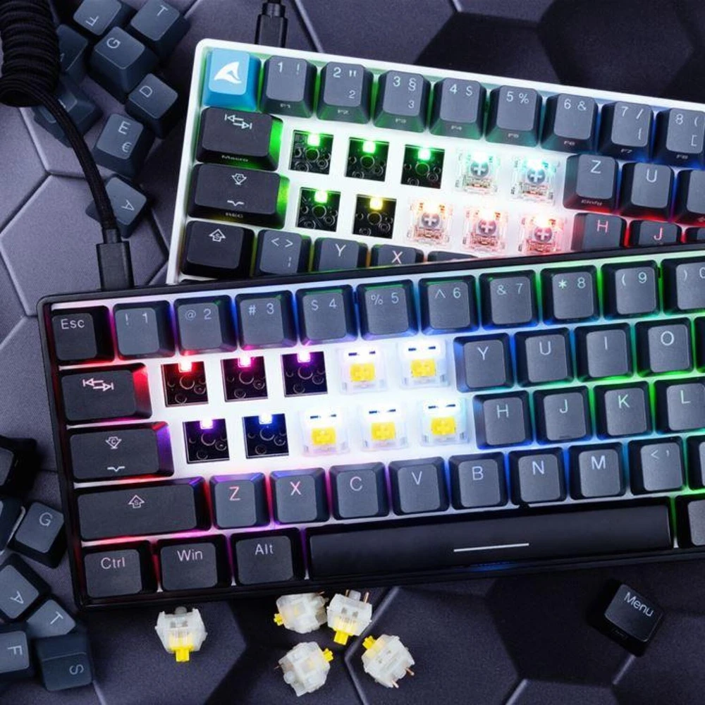 Sharkoon SKILLER SGK50 S4 Barebone, Gaming-klaviatūra - baltas, ISO-išdėstymas