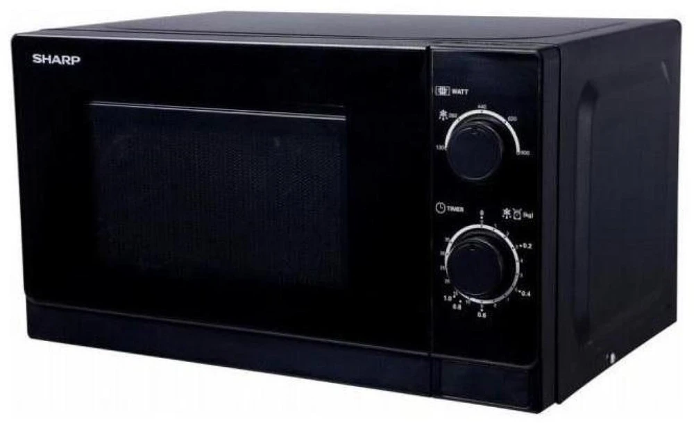 Sharp R-200BKW mikrobangų krosnelė Stalviršis 20 L 800 W Juoda