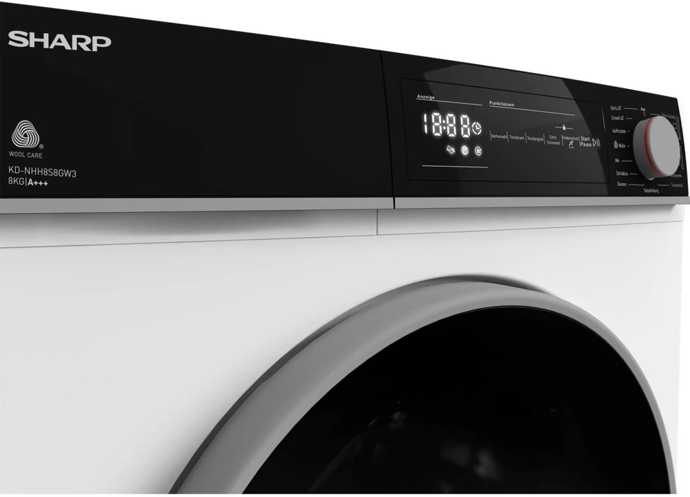 Skalbimo mašina Sharp KD-NHH8S8GW3-DE (baltas)