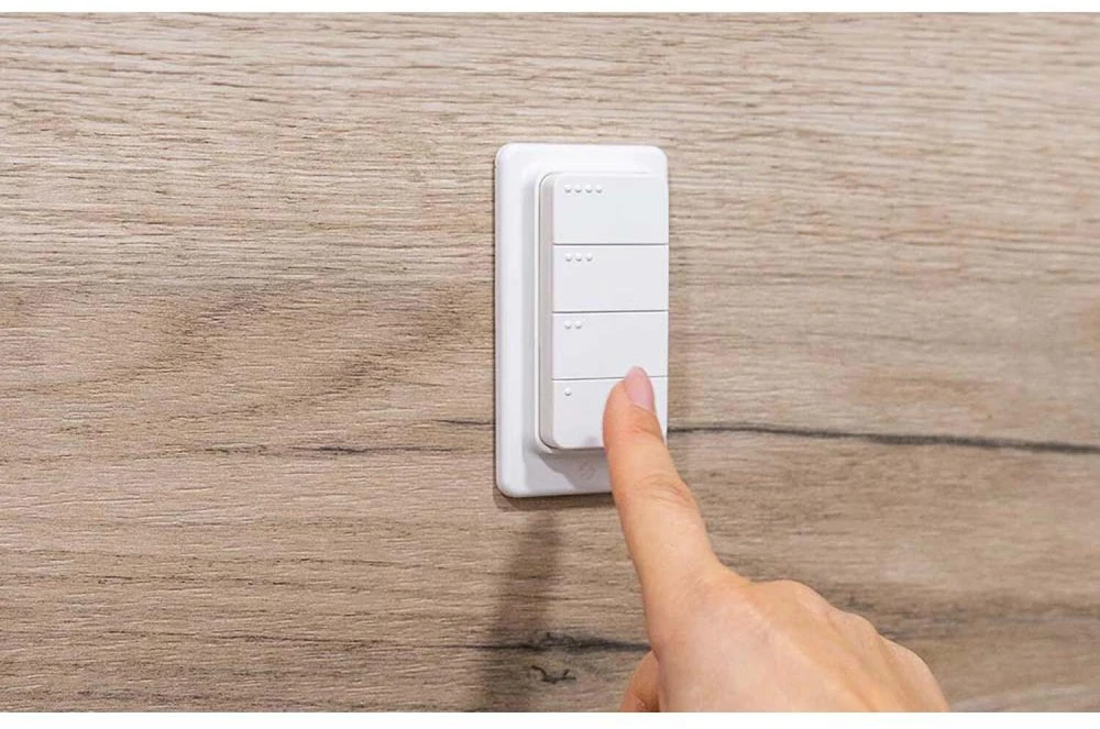 Shelly BLU RC Button 4 ZB – „Bluetooth“, „Zigbee“ nuotolinio valdymo pultas