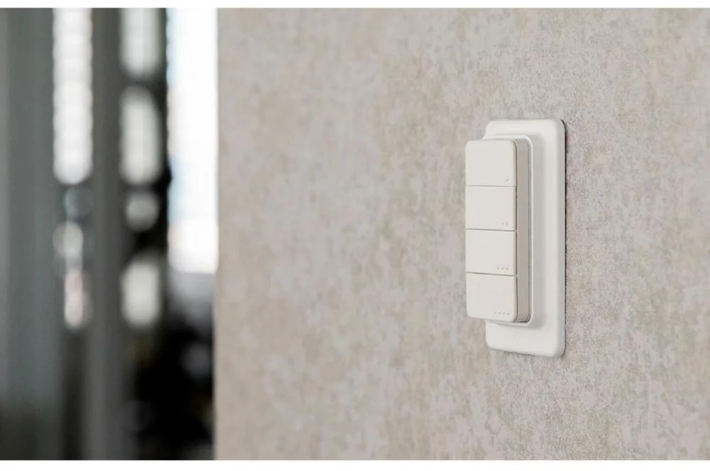 Shelly BLU RC Button 4 ZB – „Bluetooth“, „Zigbee“ nuotolinio valdymo pultas