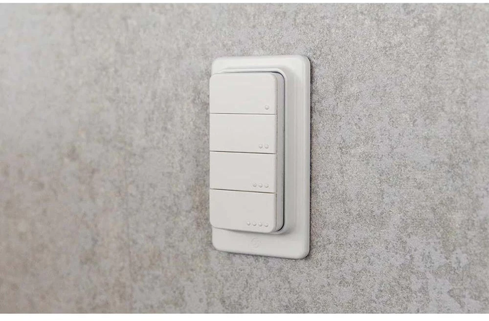 Shelly BLU RC Button 4 ZB – „Bluetooth“, „Zigbee“ nuotolinio valdymo pultas