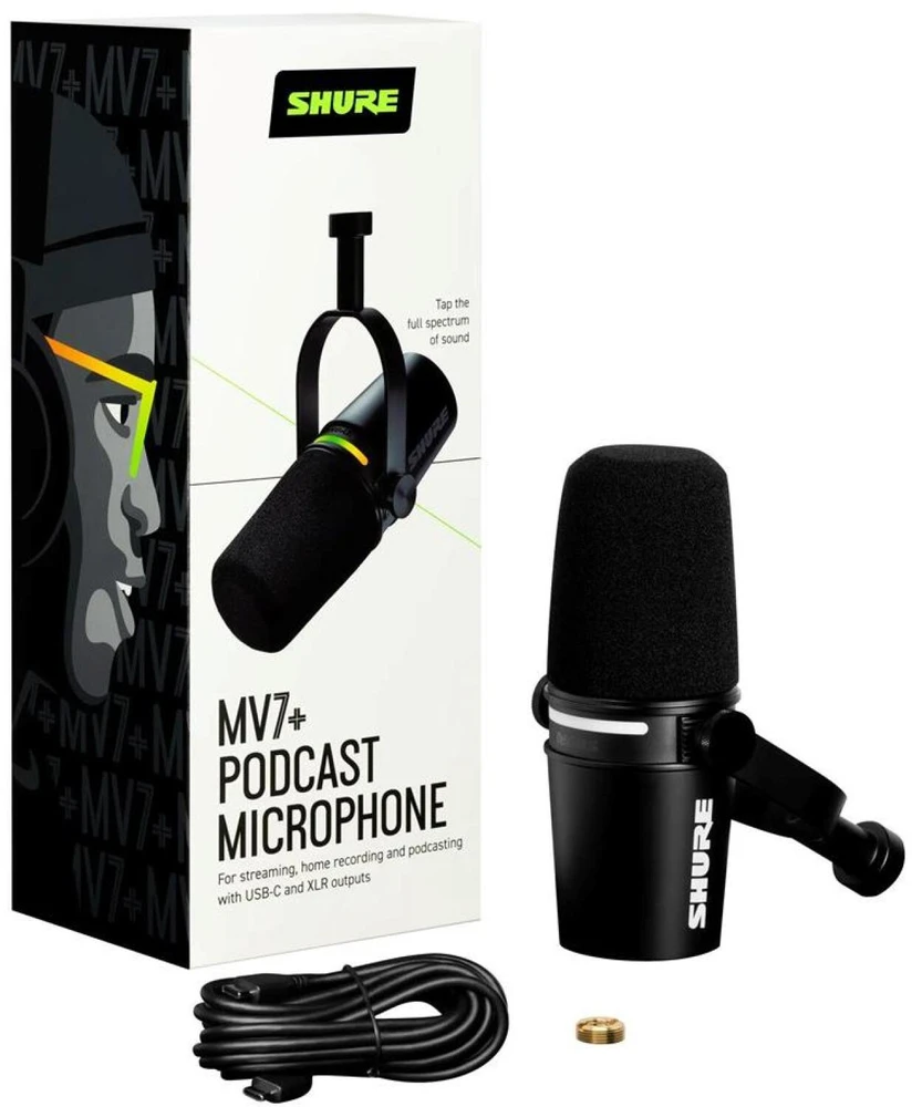 „Shure“ | Podcast'ų mikrofonas | MV7+