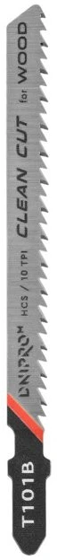 Siaurapjūklio ašmenys T101B medienai, 100 mm (3 vnt.) DNIPRO-M