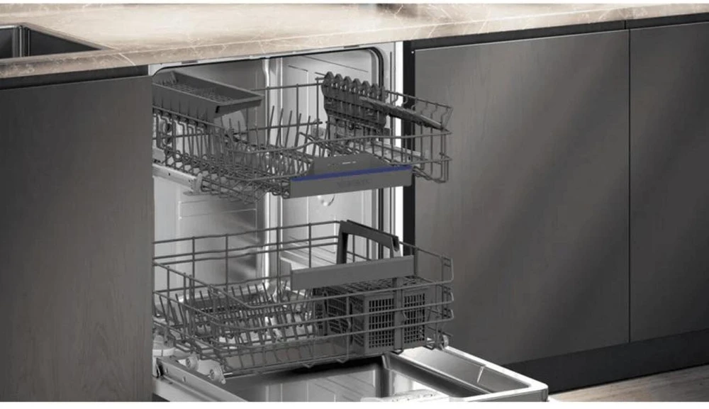 Skalbimo mašina Siemens Indaplovė SX63HX14AE iQ300, 13 rinkiniai, 6 programos, 42 dB, D klasė, 60 cm, Home Connect, aquaStop