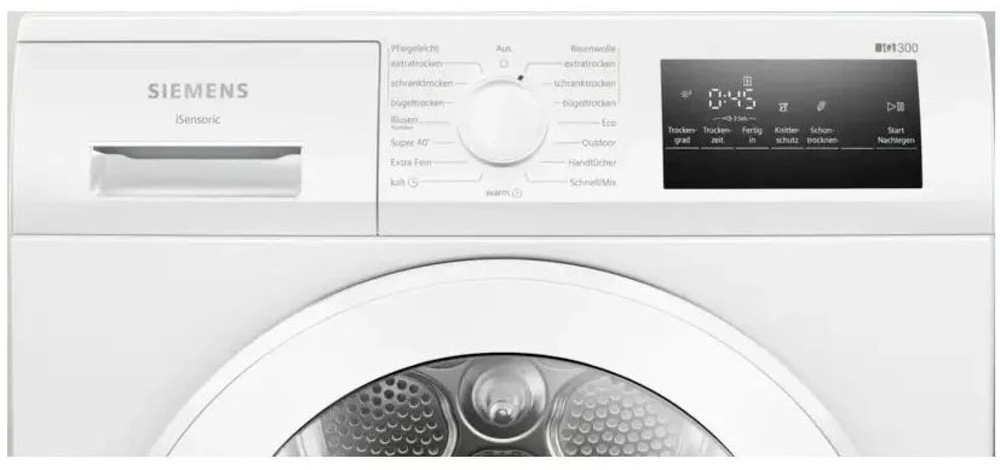 Skalbimo mašina Siemens šilumos siurblio skalbinių džiovintuvas WT45HVA4, 8kg, 112l, 600W, 62dB, 10 programų, D energijos klasė, AutoDry