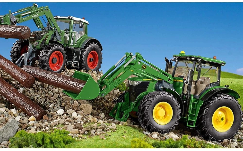 Siku Control32 John Deere 7310R with front loader and Bluetooth app control, RC (žalias)