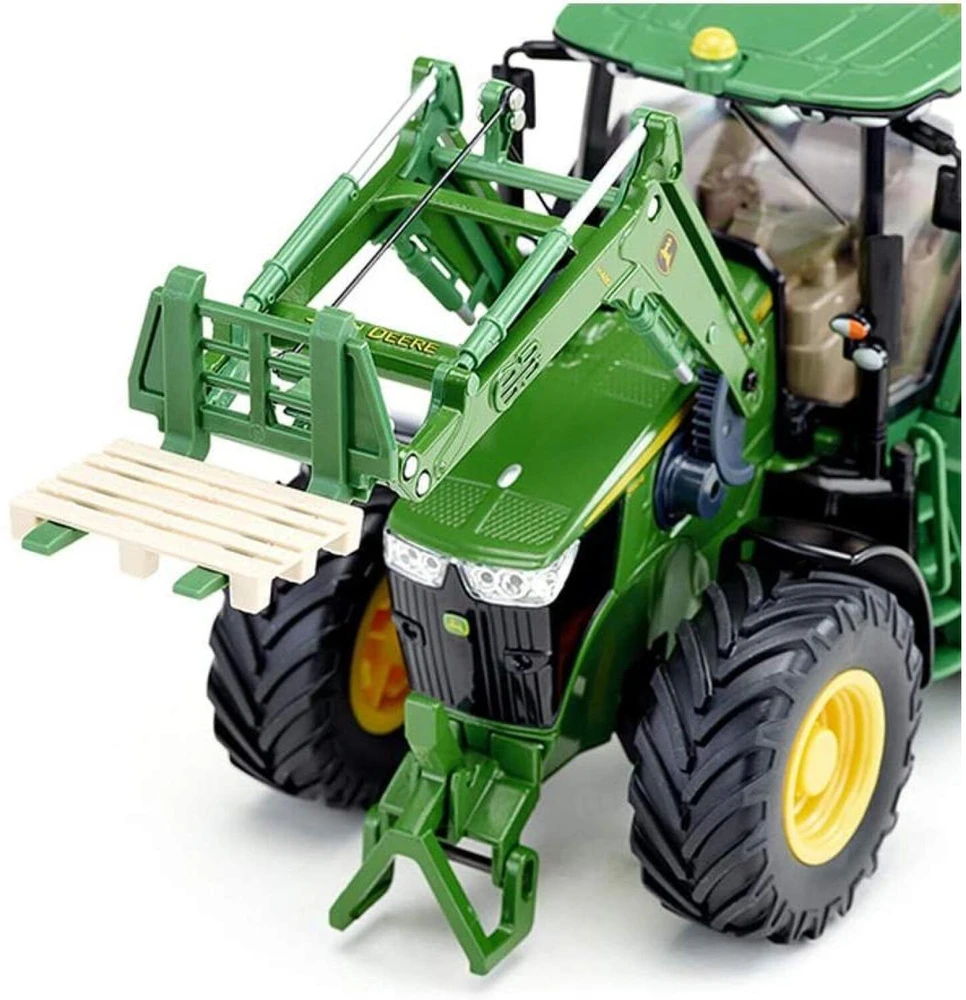 Siku Control32 John Deere 7310R with front loader and Bluetooth app control, RC (žalias)