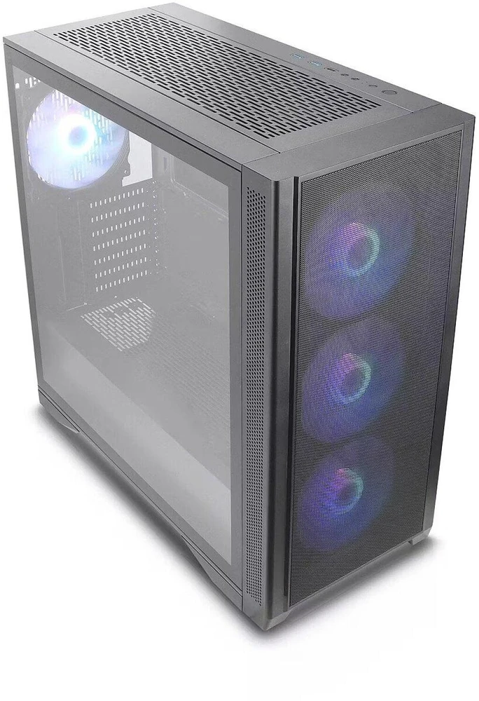 Silentware Air 1000 AIR1000BLACK, kompiuterio korpusas, juodas, Extended ATX, grūdintas stiklas, 4 ventiliatoriai, 2x USB 3.0
