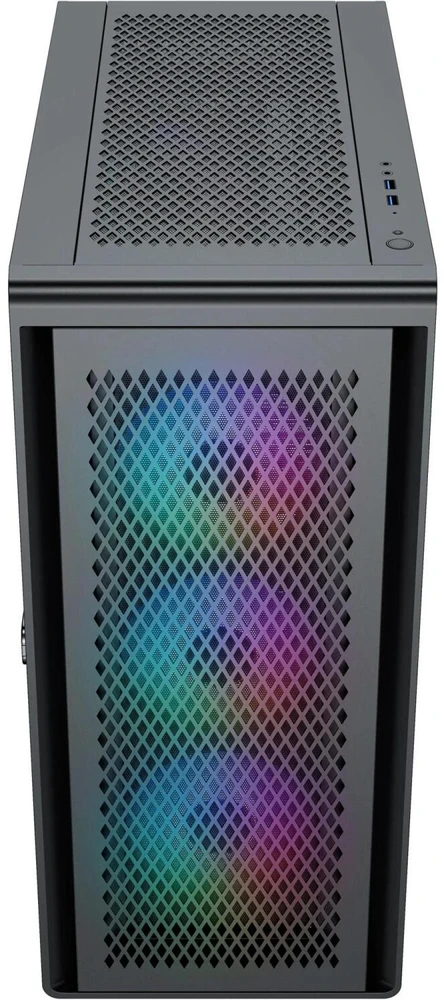 Silentware Kompiuterio korpusas AIR100BLACK, E-ATX, 2x USB 3.0, 4 ventiliatoriai, grūdintas stiklas, juoda, 360mm radiatorius