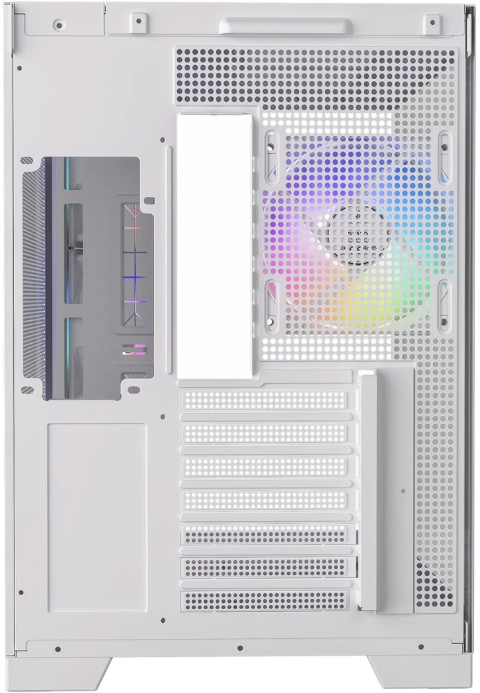 Silentware View A-RGB kompiuterio korpusas VIEWWHITE, 50 l, Midi-Tower, grūdintas stiklas, plienas, ATX