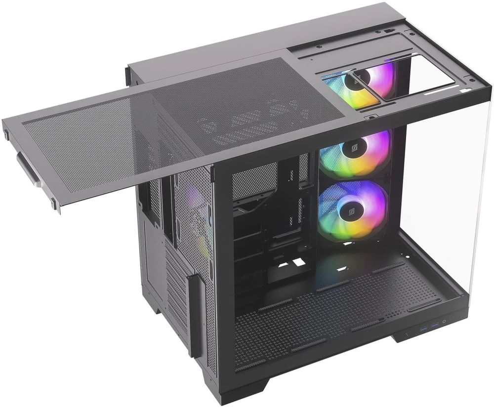 Silentware Vaizdas A-RGB (juodas, grūdintas stiklas x2)