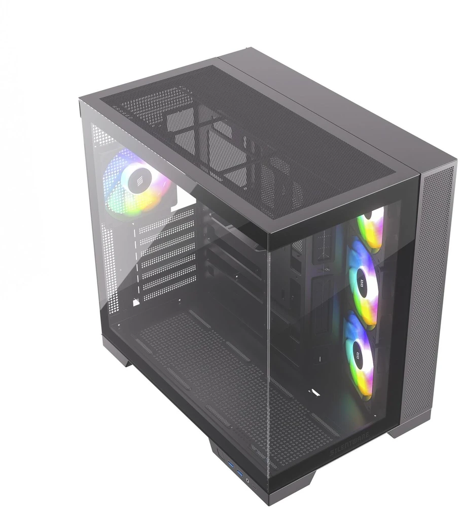 Silentware Vaizdas A-RGB (juodas, grūdintas stiklas x2)