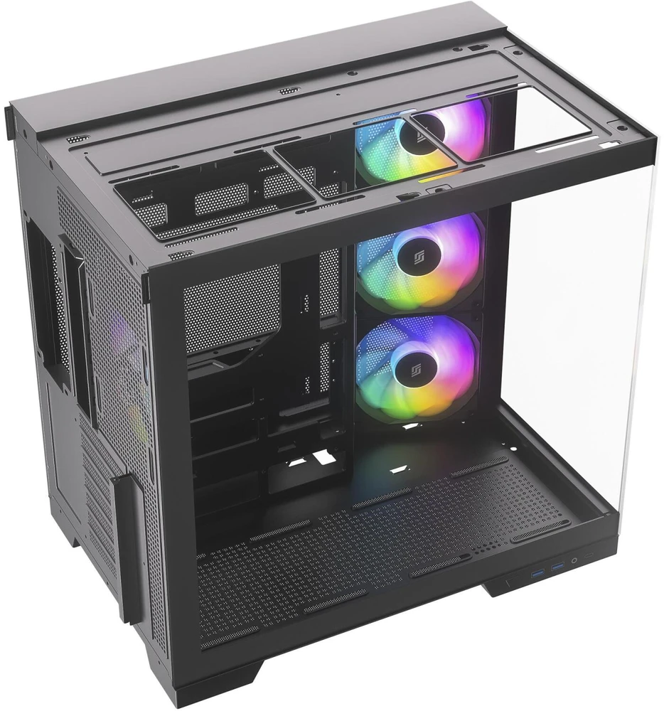 Silentware Vaizdas A-RGB (juodas, grūdintas stiklas x2)