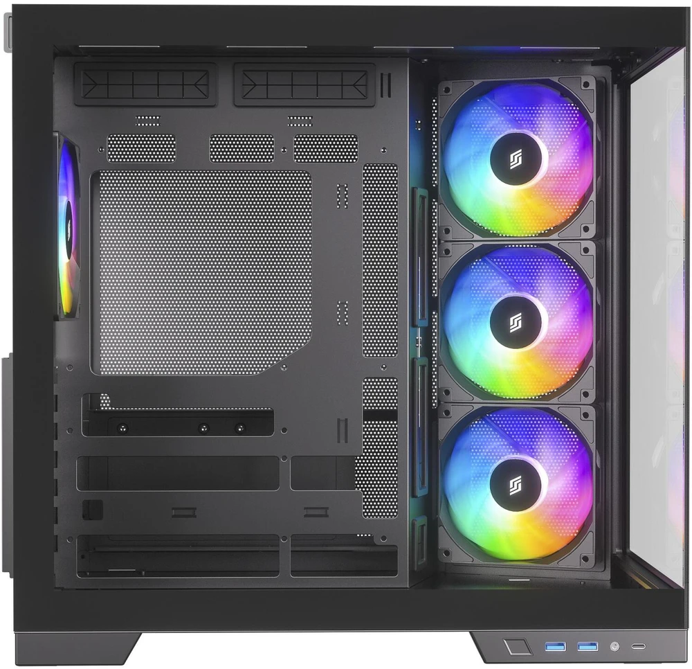 Silentware Vaizdas A-RGB (juodas, grūdintas stiklas x2)