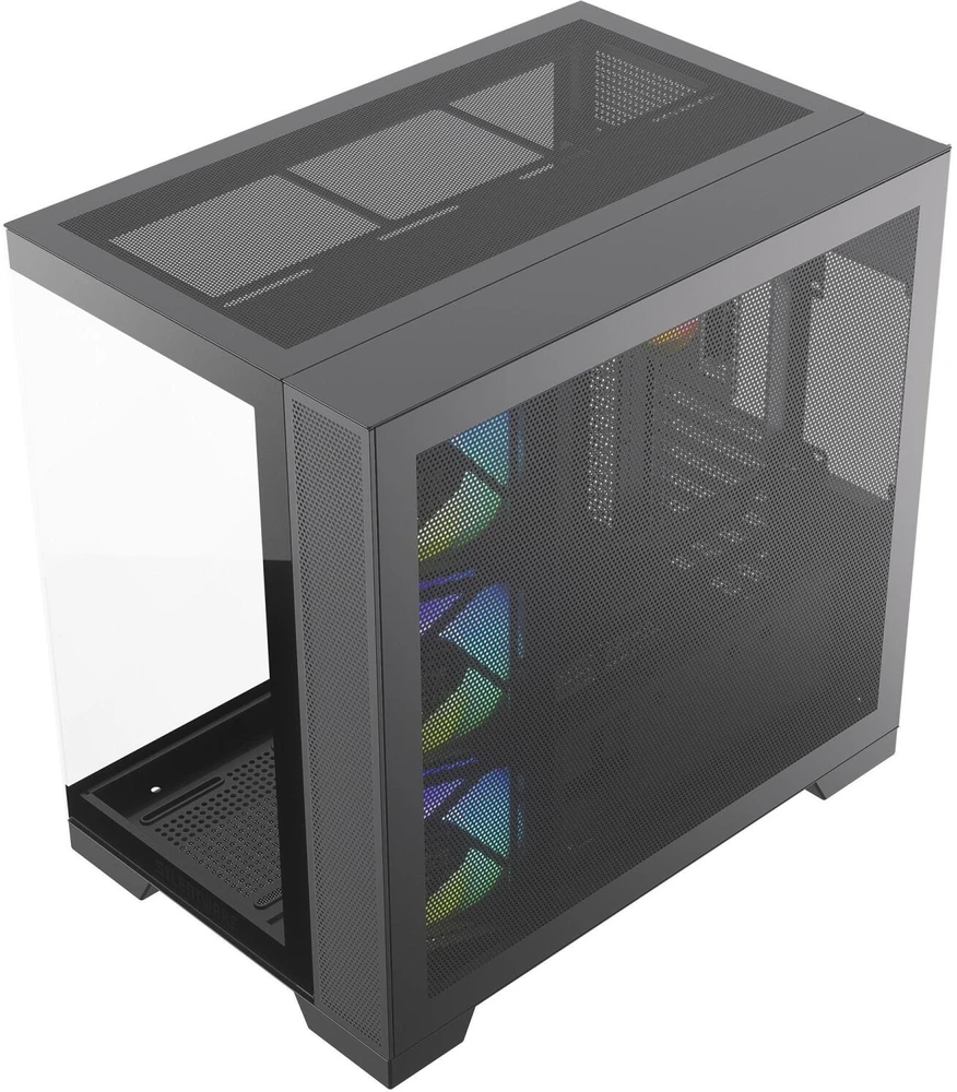 Silentware Vaizdas A-RGB (juodas, grūdintas stiklas x2)