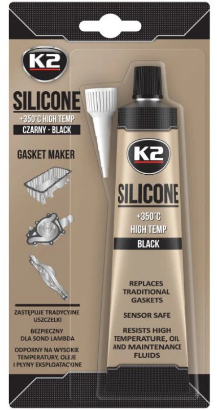 Melle K2 SILIKONAS Juodas 85G