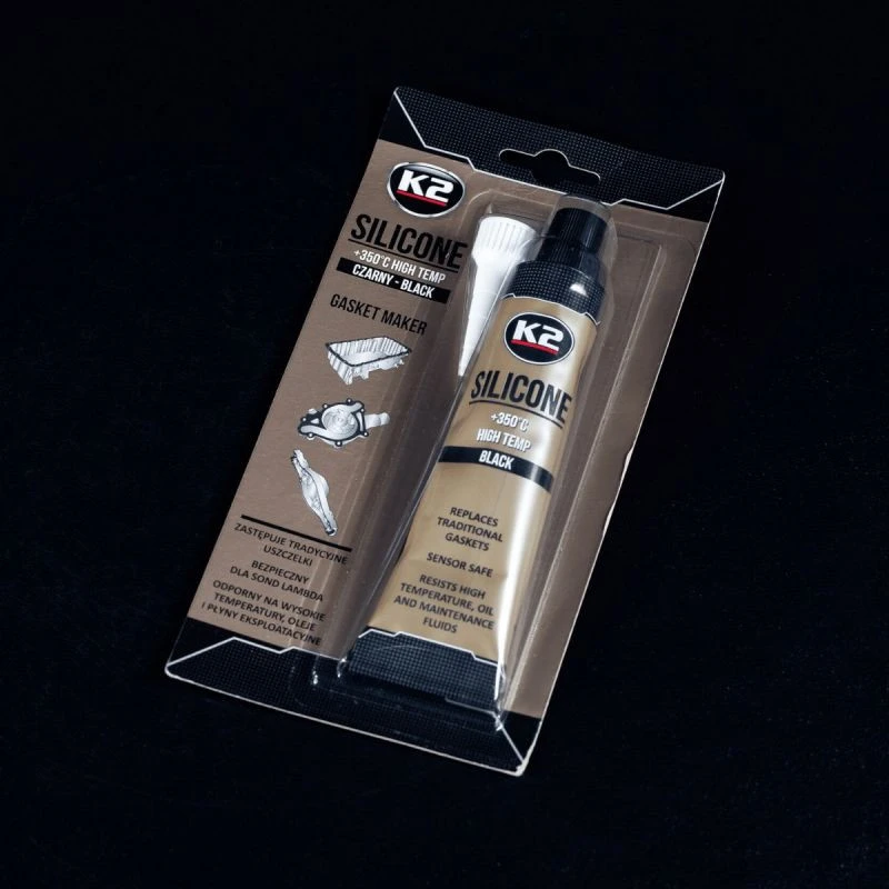 Melle K2 SILIKONAS Juodas 85G