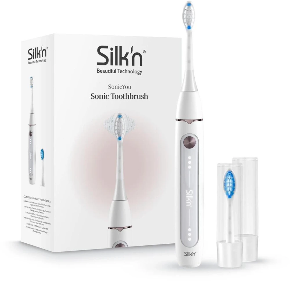 Elektrinis dantų šepetėlis Silk'n SonicYou Baltas