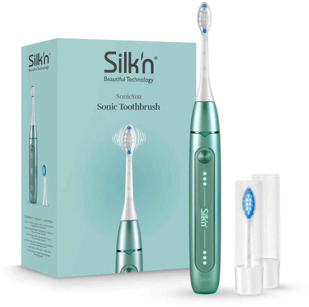 Elektrinis dantų šepetėlis Silk'n SonicYou Mint Žalias