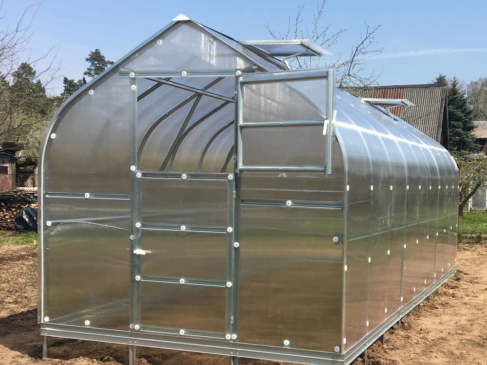 Meistro Kodas Šiltnamis STANDART*KLASIKA 20 m2/4mm. danga(2,5x8m), 4 stoglangiai
