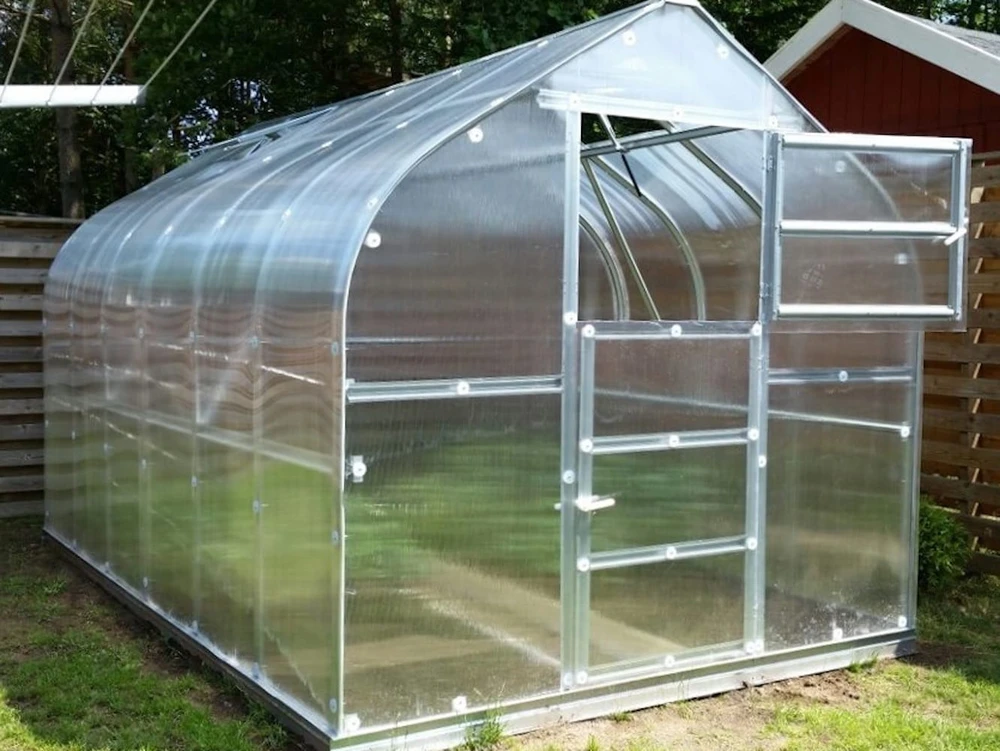 Meistro Kodas Šiltnamis STANDART*KLASIKA 20 m2/4mm. danga(2,5x8m), 4 stoglangiai