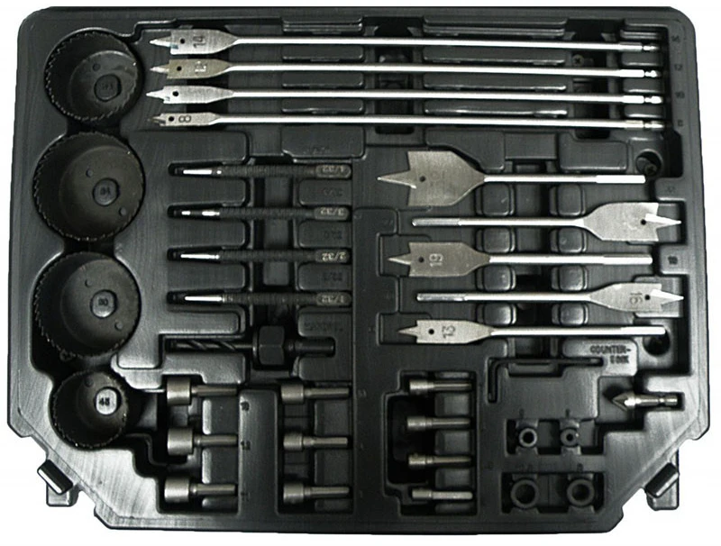Grąžtas SILVER METALO Baltas GRĄŽŲ RINKINYS 300 vnt. / SIDABRAS