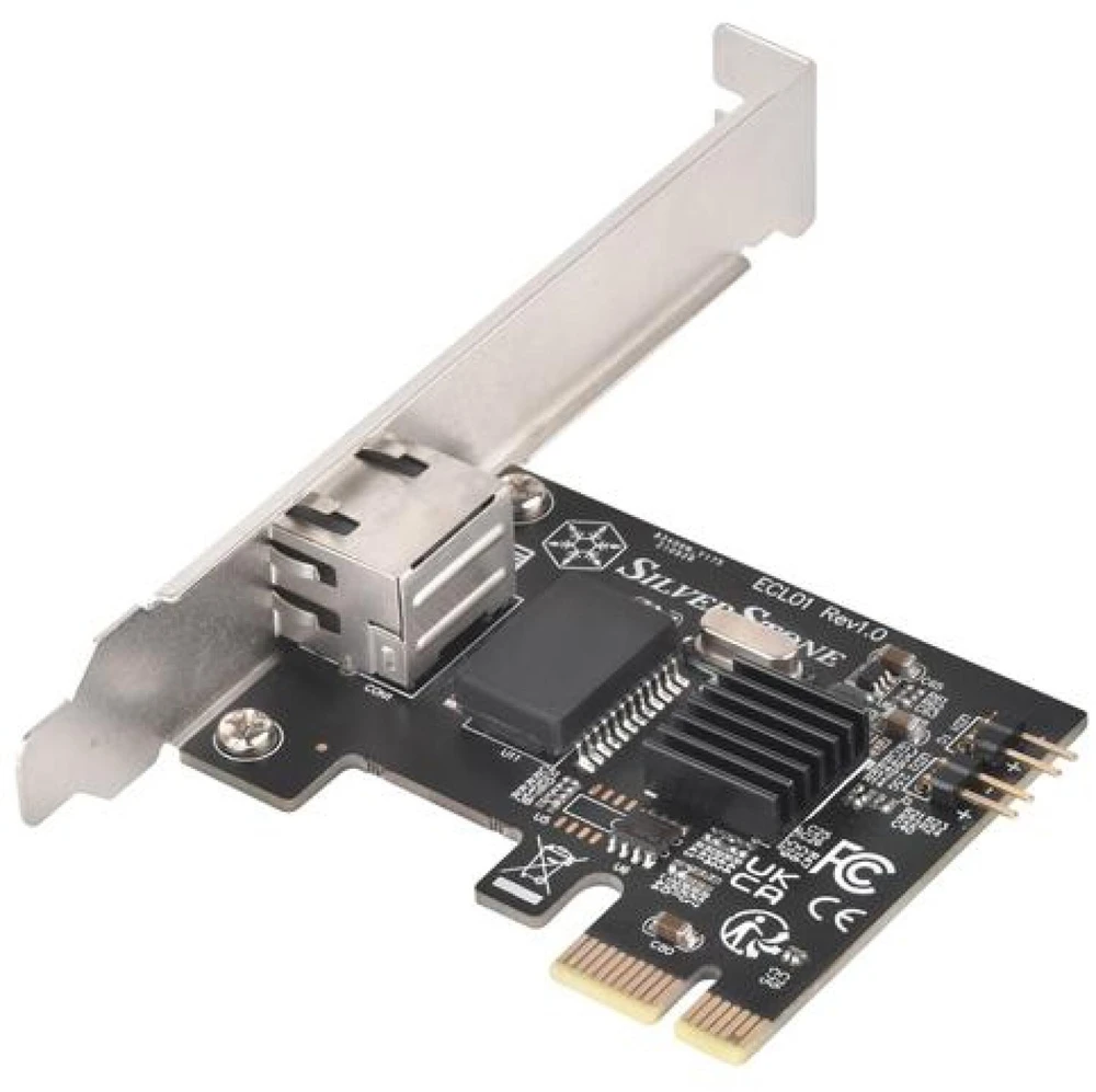 SilverStone ECL01 2.5G karta jungiama į tinklą PCIe
