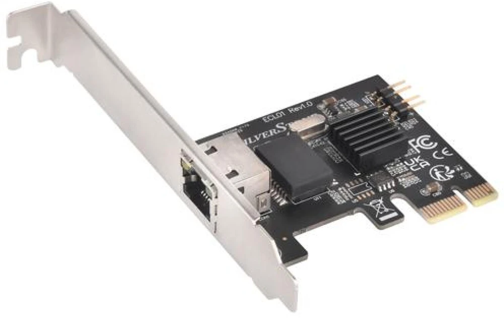SilverStone ECL01 2.5G karta jungiama į tinklą PCIe