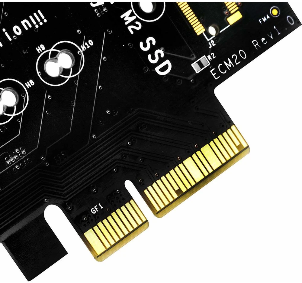 SilverStone PCIe 3.0 x4 valdiklis – M.2 M klavišas + M.2 B klavišas (SST-ECM20)