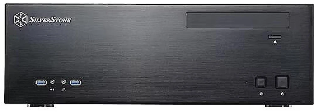 PC korpusas Silverstone SST-GD04B USB 3.0 Grandia HTPC Micro ATX, Juodas